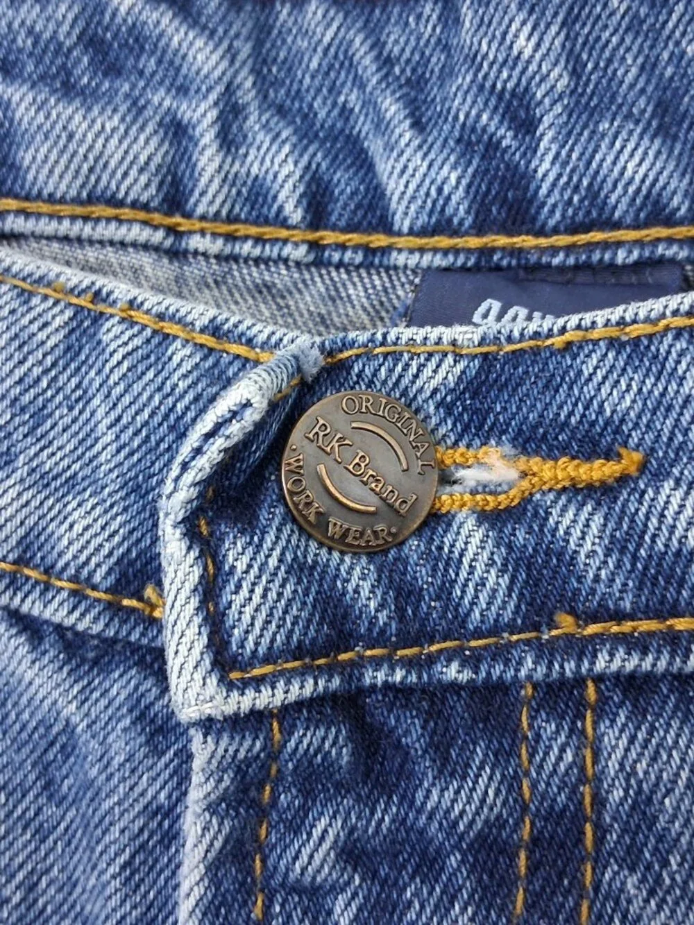 RK Men's Straight Leg Jeans Medium Wash Big & Tall Size 44 X 31